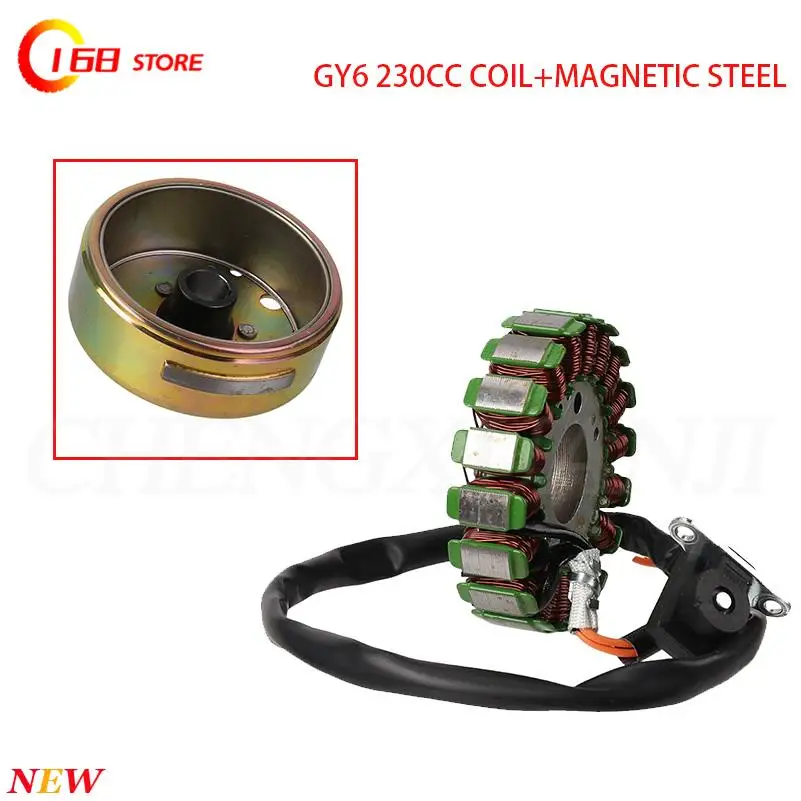 

High performance GY6 230CC 18 pole magnetic stator traction coil suitable for motorcycle modification accessories