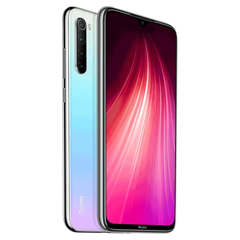 Оригинальный Xiaomi Redmi Note 8 с глобальным ПЗУ и чехлом для телефона, оригинальный телефон Android, 4000 мАч, аккумулятор Quad Cmaera 4G, смартфон