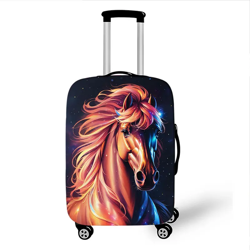 3D Print Galloping Horse Luggage Cover Beautiful Pony Trolley Suitcase Protective Covers for 18 To 32 Inch Travel Accessories