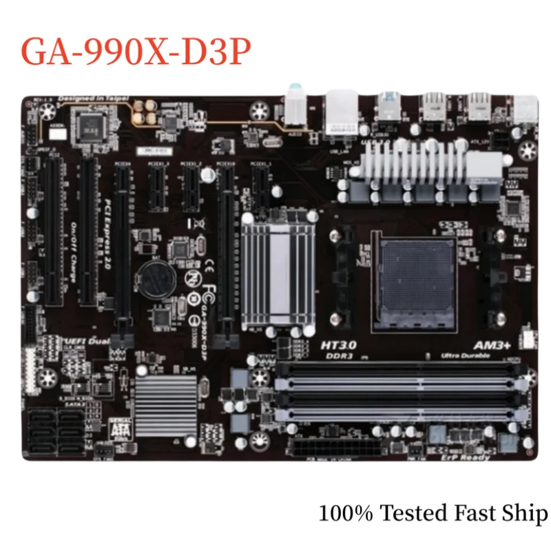 

For Gigabyte GA-990X-D3P Motherboard 990X 32GB Socket AM3+ DDR3 Mainboard 100% Tested Fast Ship
