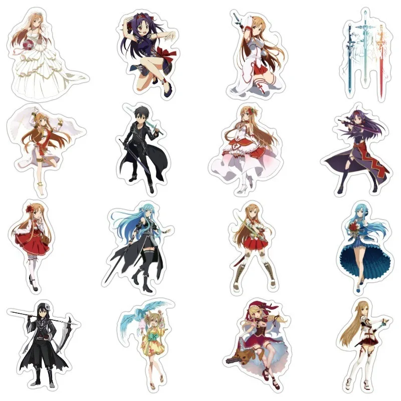 50/30/10PCS Raiden Alcamene Tsubame Hikari Bacchus Popular Anime 2D Peripheral Decoration Notebook Skateboard IPad Stickers