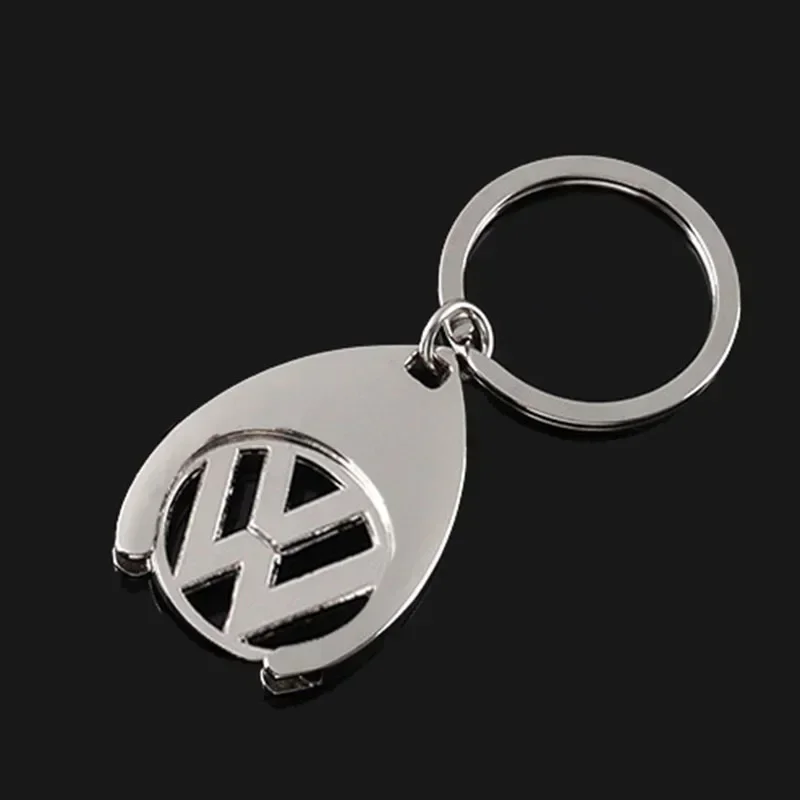 Alloy Car Logo Keychain Keyring for Volkswagen Jetta Touareg Tiguan Golf Passat B5 B6 B7 Polo Lavida Sagitar Teramont Key Holder