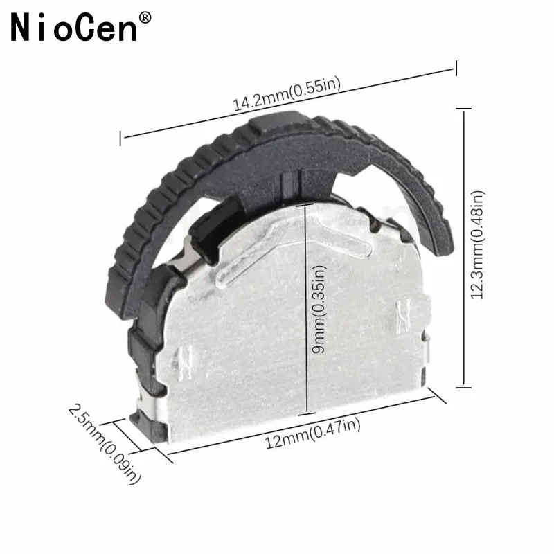 

10PCS Big Head SMD 3-Pin Tripod Thumbwheel Toggle Switch for MP3 MP4 Phone