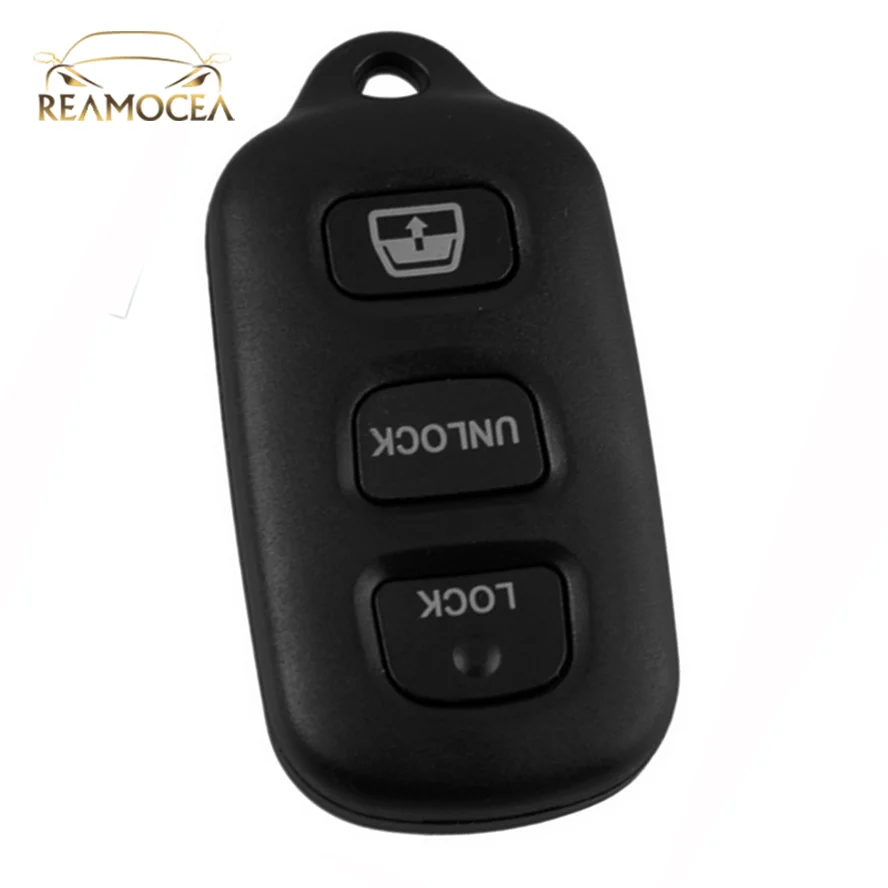 Reamocea 3+1 Button Black Remote Key Shell Case Fob Keyless Fit For Toyota RAV Cruiser 4Runner Camry Celica Echo Highlander 2009
