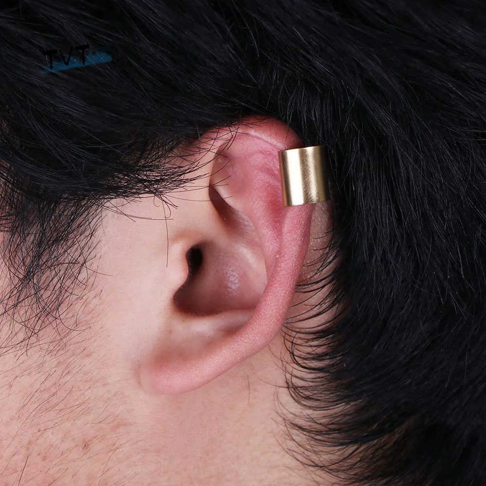 Hoop Jewelry Trend Popular Fashion Punk Circular Stud Earrings Clip Earrings Ear Clip
