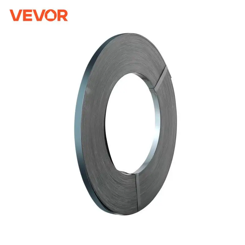 VEVOR 300ft/1640ft Packaging Steel Strapping Roll Banding Pallet Strap Coil Portable Strong Banding Packing Metal Straps