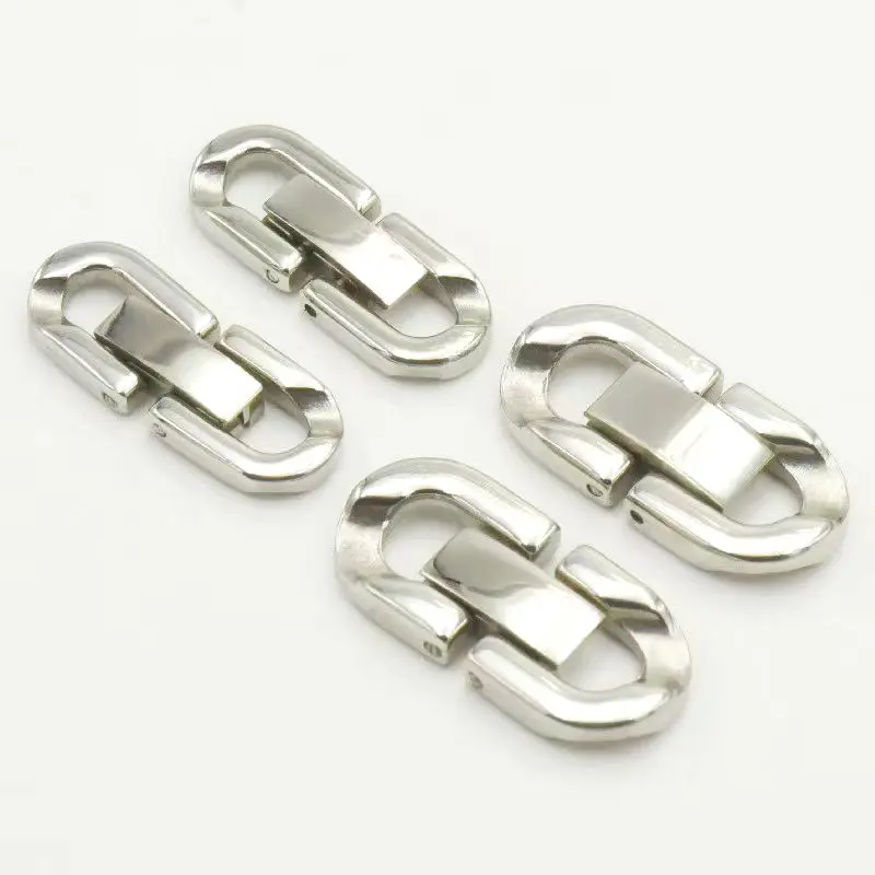 

10 pieces Stainless Steel U-shaped Bracelet Clasp Hook Strap Leather Bracelet Clasp For Jewelry Making DIY Accessories