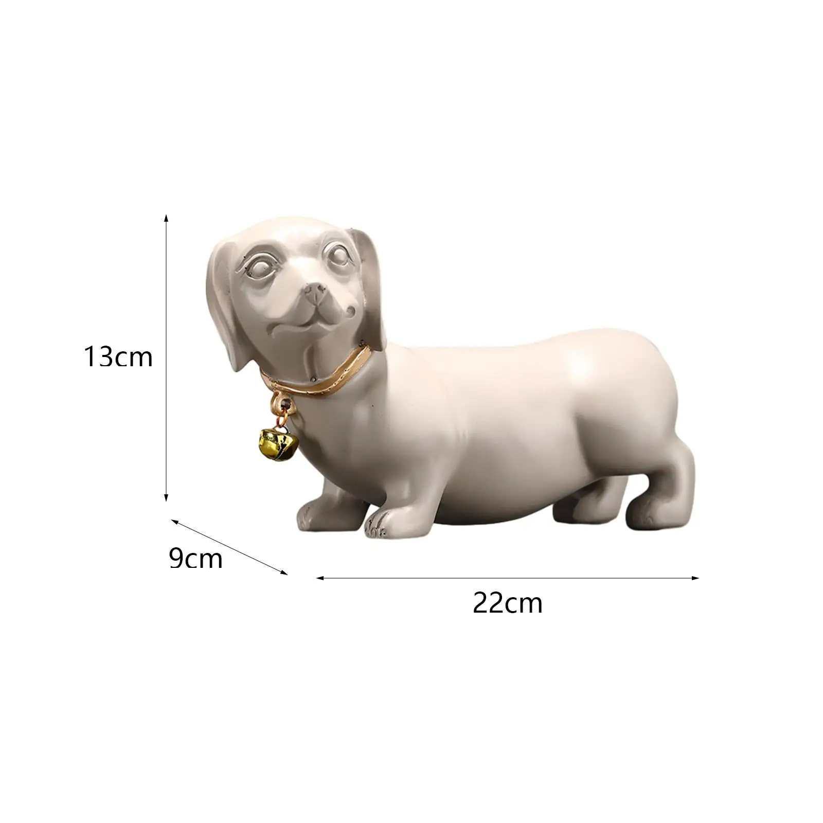Hundeskulptur Kunst Tierstatue Geschenke Dackel-Hundefigur Dackel-Hundeornament für Haus Schlafzimmer Couchtisch Dekoration