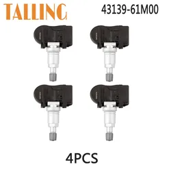 43139-61M00 4Pcs TPMS Tire Pressure Sensor for Suzuki Vitara Swift SX4 Jimny Scross Baleno Ignis Kizashi 4313961M00 43130-61M00