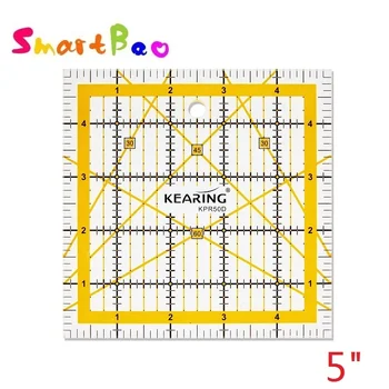 ไม้บรรทัดเย็บผ้าอะคริลิค1ชิ้นไม้บรรทัดตัดผ้าสำหรับควิลท์วัดตัดและเย็บไม้บรรทัดสี่เหลี่ยม