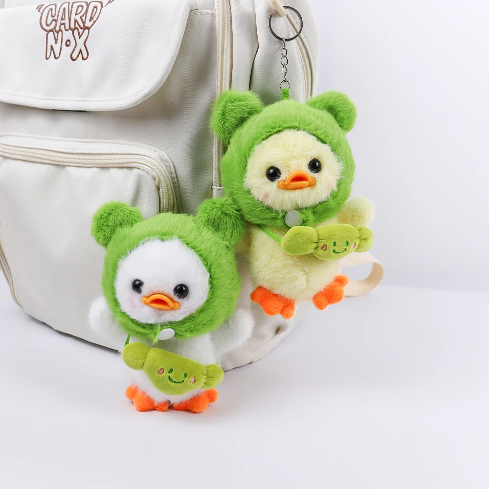 Plush Candy Duck Plush Toy Outing Duck Stuffed Doll Toy Plush Toy Keychain Pendant Cute Cartoon Kids Gift Bag Charms