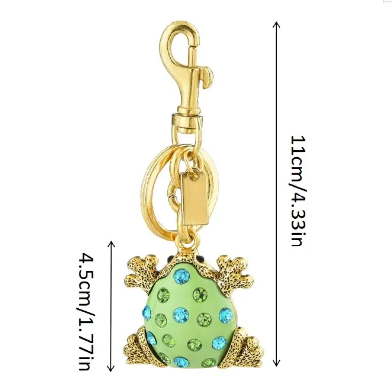 Latest Fashion Frog Keychain Bag Pendant Backpack Decoration Keyring For Women Men Car Key Chains Accessories Gifts view 6