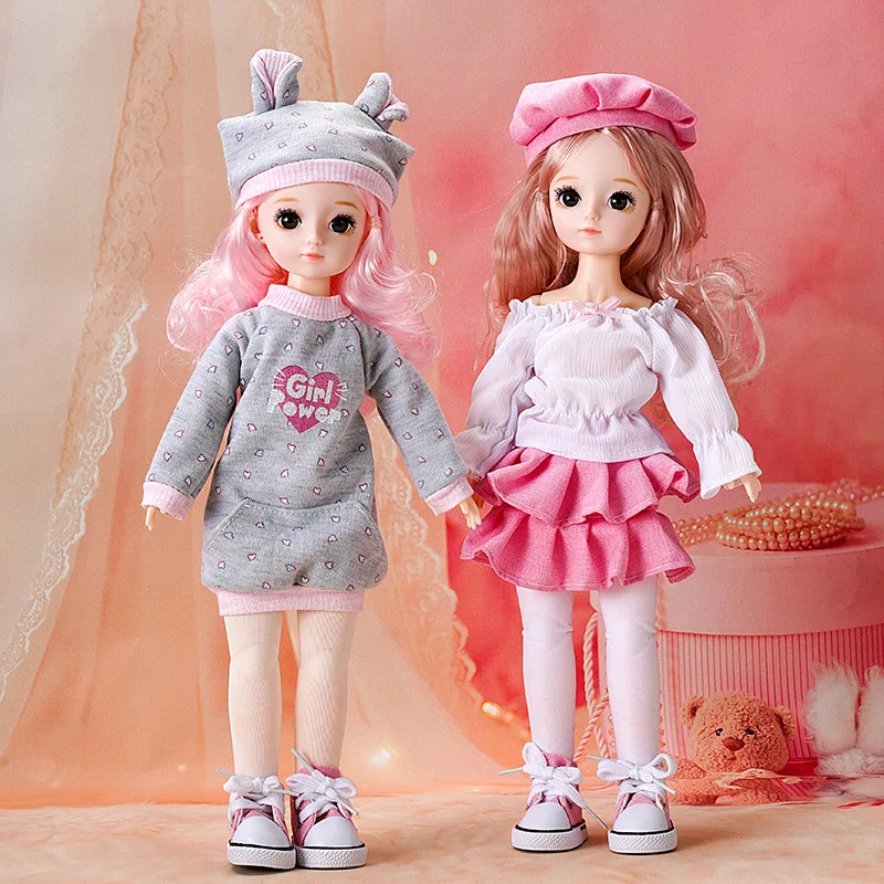 Fashion Princess Doll New BJD 1/6 32CM Fat Doll Include Clothes and Canvas Shoes Girls' Dress Up DIY Toys Birthday Gifts