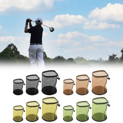 3Pcs 골프 공 보관 가방 수집 액세서리 스포츠 장비 주최자 자루 다이빙 세탁 장난감 체육관 야외 훈련