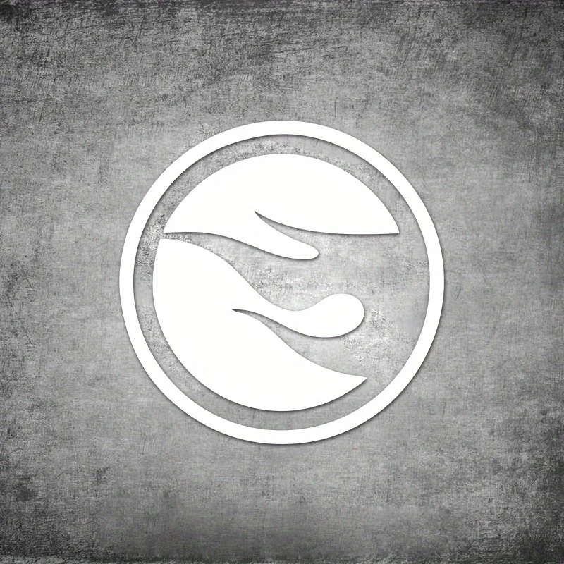 قطعة واحدة من لهب دائري أنيق - مثل الملصق، ملصق رائع لنوافذ السيارة وأجهزة الكمبيوتر المحمولة وحافظات الهاتف وألواح التزلج لإضافة اهتزاز عصري