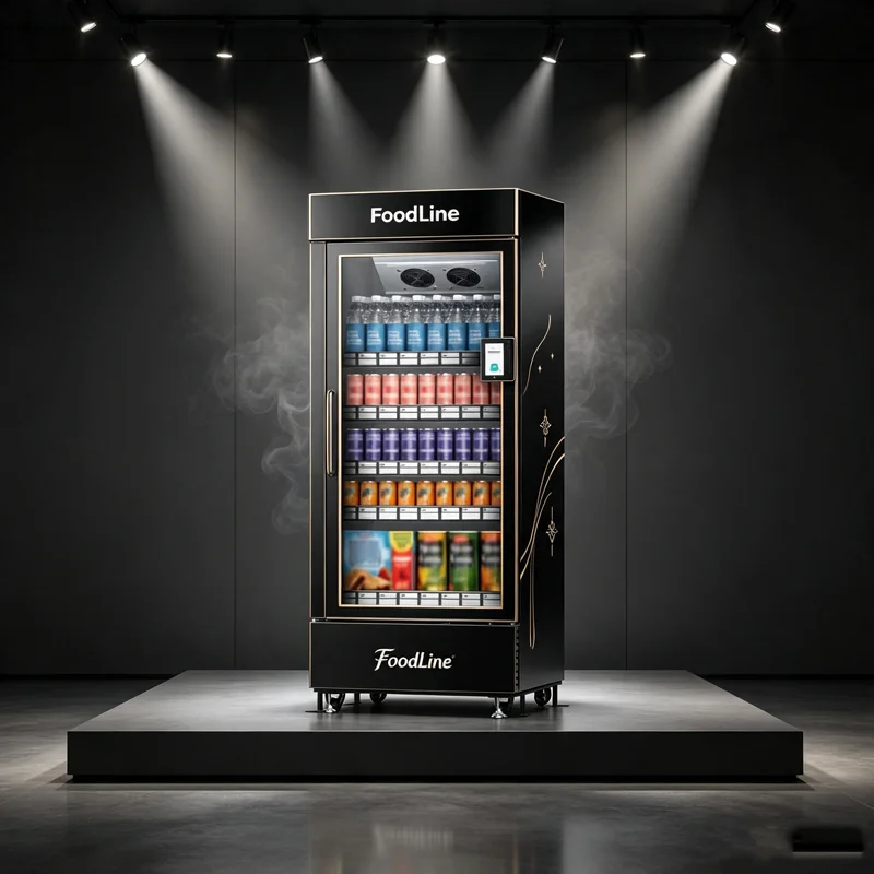 آلة بيع ذاتي بسعة 520 لتر مع ن - مراجعة Open Vending Machine وسعره