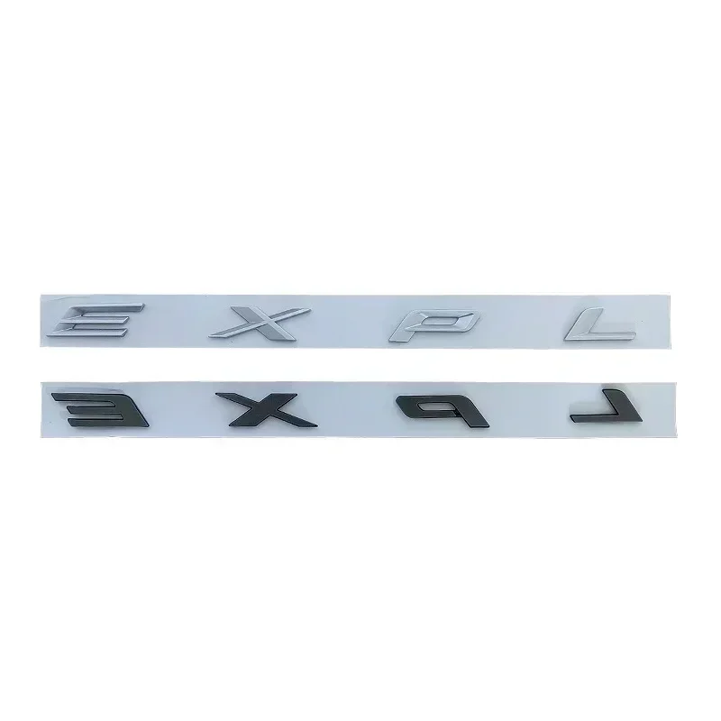 3D ABS Chrome Black Letters Explorer Logo Car Front Hood Emblem Bonnet Badge Sticker For Explorer 2020 2021