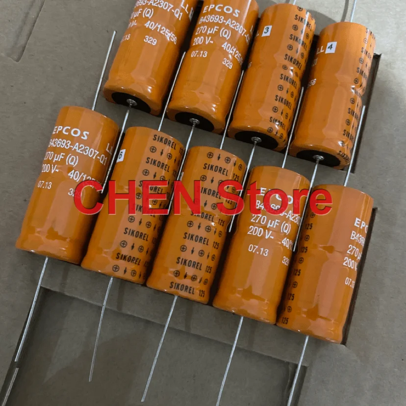 4PCS/10PCS original EPCOS B43693 270UF 200V 21X49MM SIKOREL 125 axial electrolytic capacitor B43693A2307Q1 free shipping