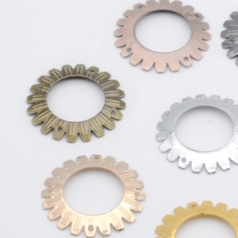 Gear Ring Iron Metal Cover Cap Chandelier Led Pandent Light Metal Decorative Cap Lighting Accessories Iron Cover Cap Lamp Base