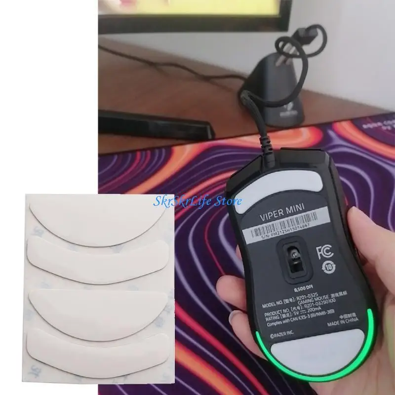E65E Mouse Feet Mouse Skates Stickers Pad Glides DIY Mouse Feet Replacement