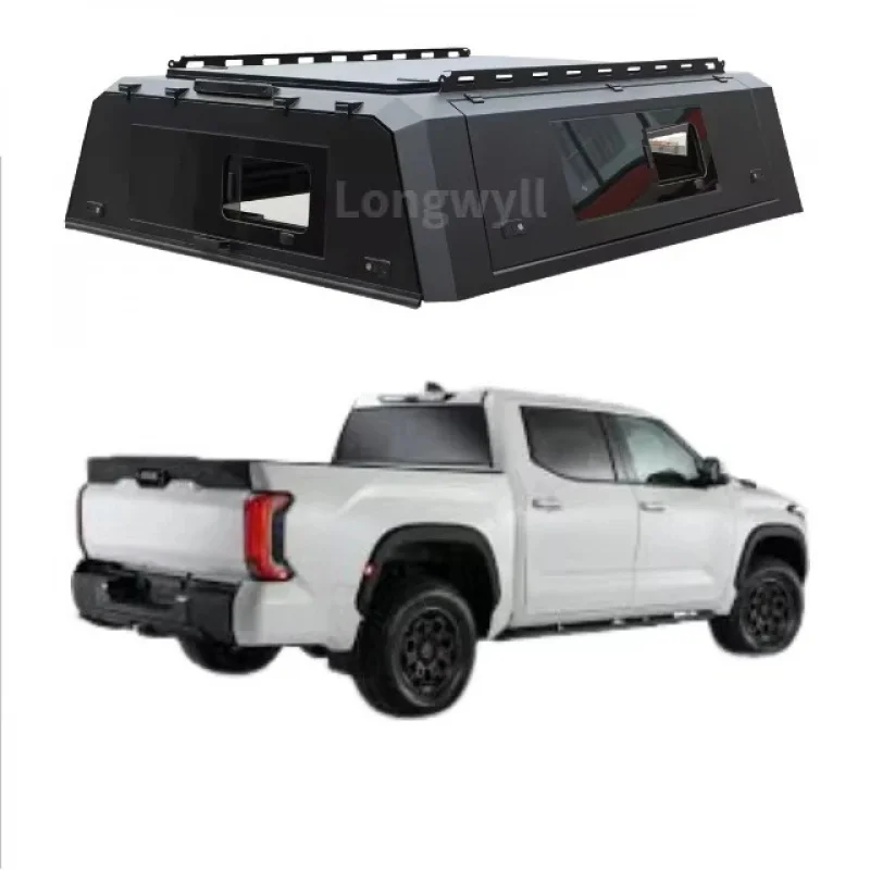 

Customized Truck Canopy for Tundra Lightweight Truck Cap Aluminum Smartcap High-quality Roll up Tonneau Cover