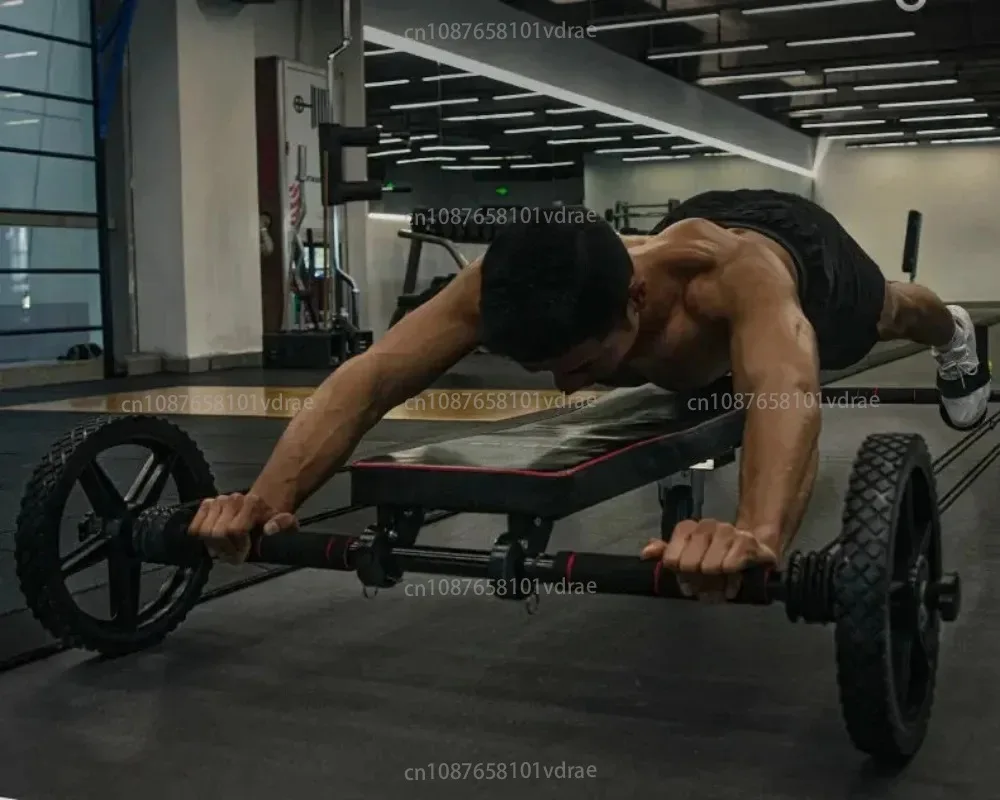 دراجة تمرين متعددة الوظائف، معدات رياضية لبطن الضفدع ذات الارتداد التلقائي، آلة فقدان الوزن، نظام اللياقة البدنية لإجمالي الجسم #5