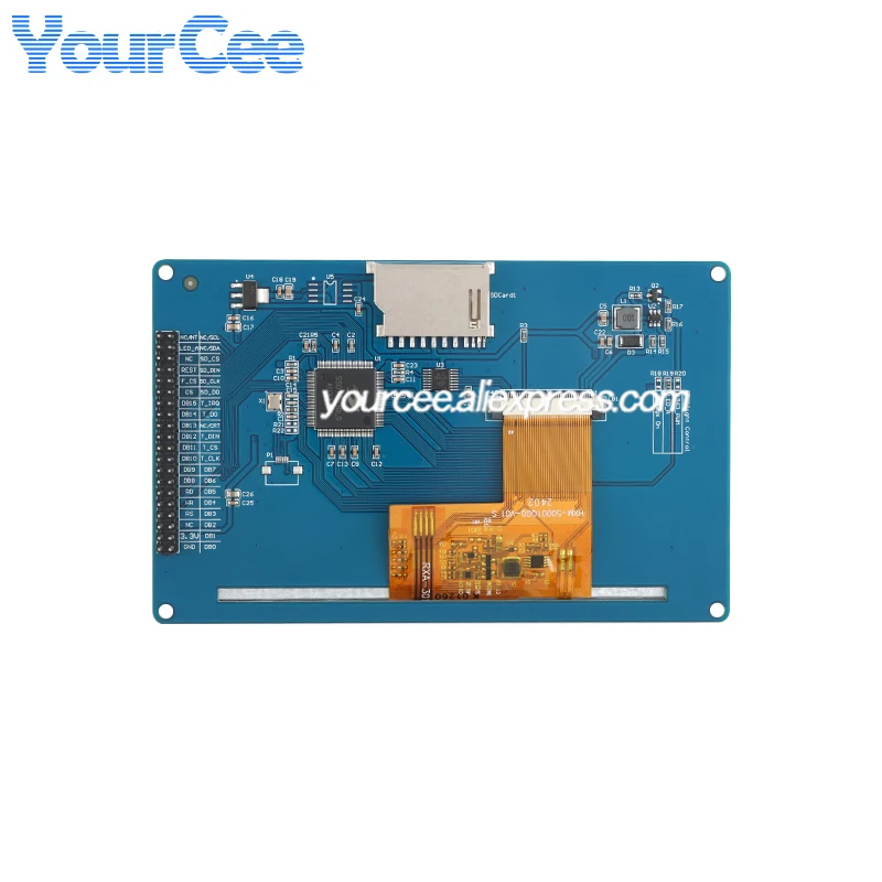 5.0 / 7.0 بوصة TFT LCD HD شاشة ملونة مقاوم شاشة تعمل باللمس وحدة عرض 7.0 "5.0" 16Bit RGB 65K 800*480 800x480 SSD1963