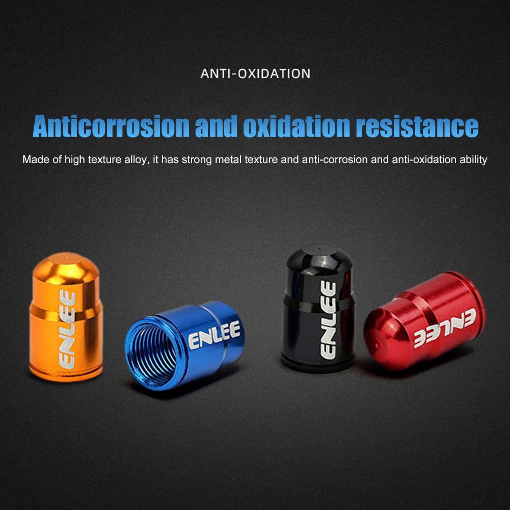 10/2PCS ENLEE Bicycle Tire Valve Cap Valve Core Lends Mtb Tubeless Valve Cover Bicycle Presta Valve Core Mtb Bike Accessories