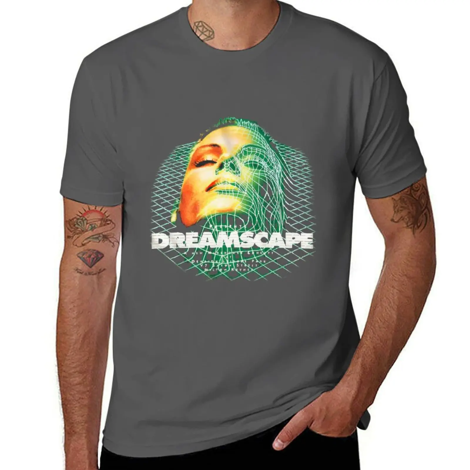 Dreamscape Old Skool Raver Hardcore Techno DnB s and More T-Shirt t shirt custom print cotton t shirts man 100% T-Shirt