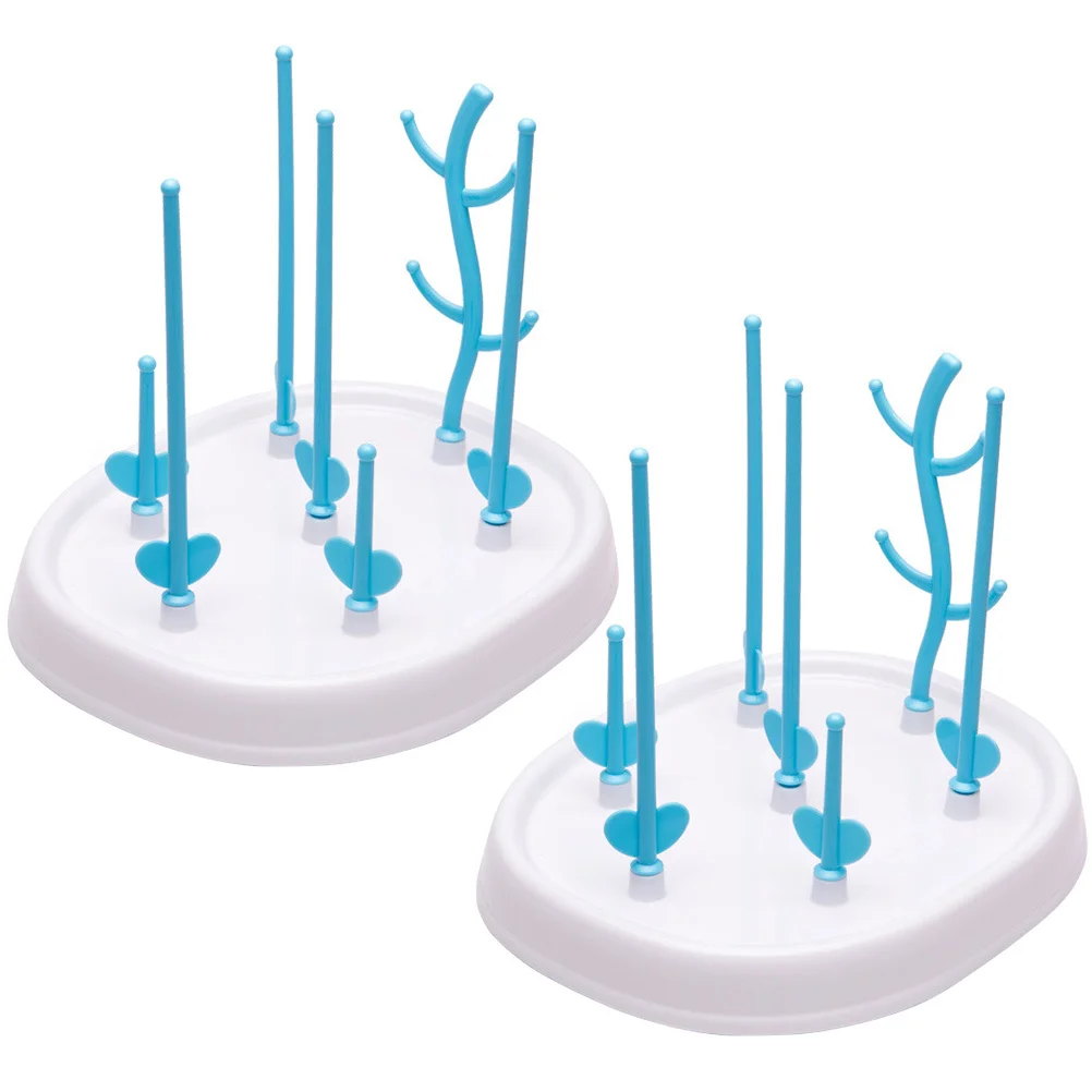 

2 шт., детская стойка, съемная сушилка для бутылочек для кормления, подставка для дренажа, держатель для сушки детских бутылочек, подарок для детского душа