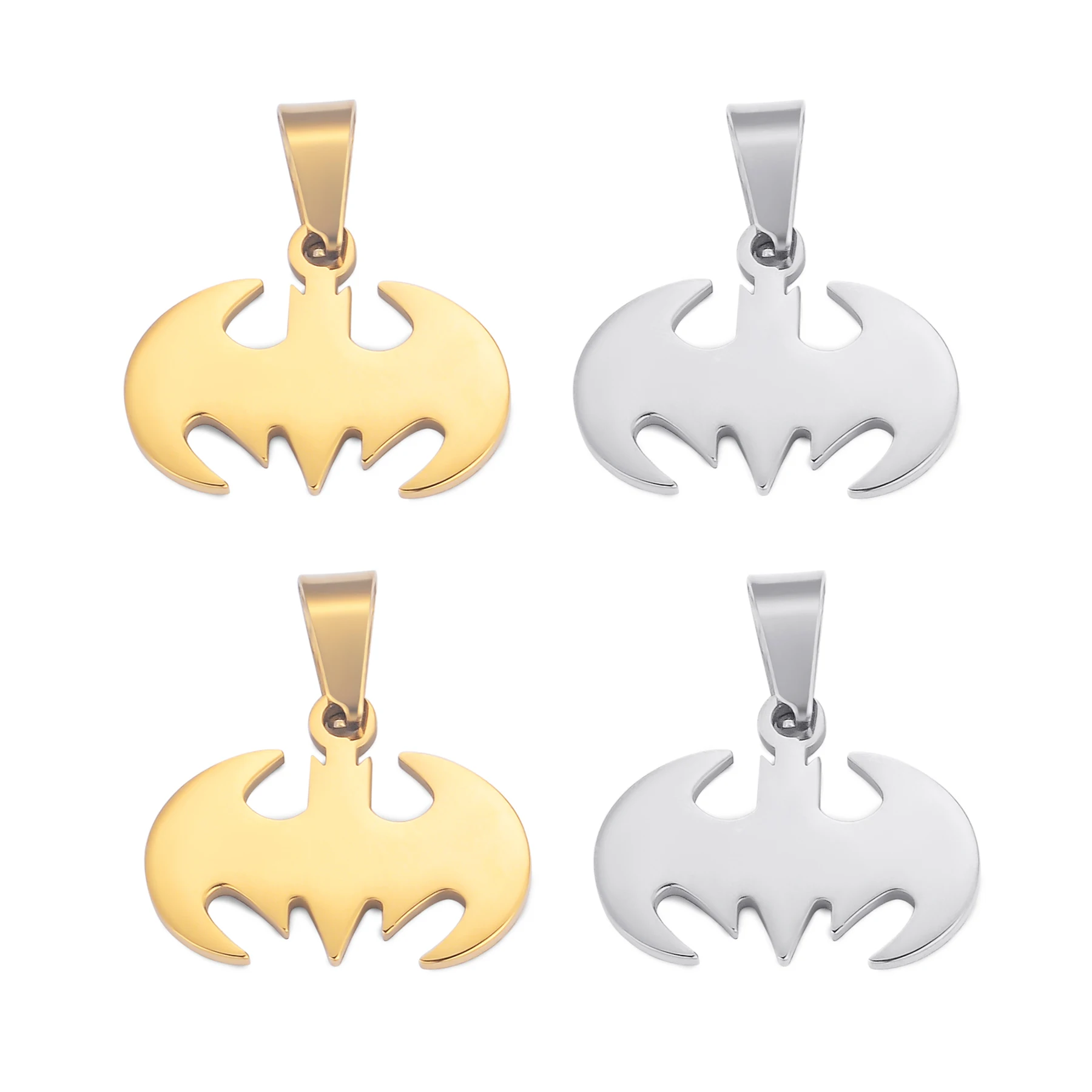Großhandel 4 teile/los Fledermaus Anhänger Edelstahl Charms Für DIY Schmuck Machen Halskette Anhänger Halloween Geschenk