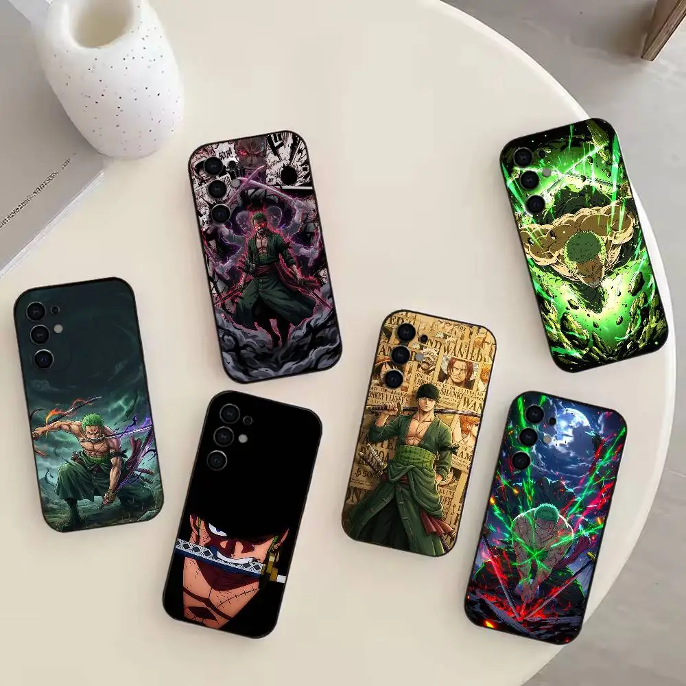 COOL O-one P-Pieces Z-Zoro-ES  Phone Case For Samsung S25,S24,S21,S22,S23,S30,Ultra,S20,Plus,Fe,Note,10,9,5G Black Cover