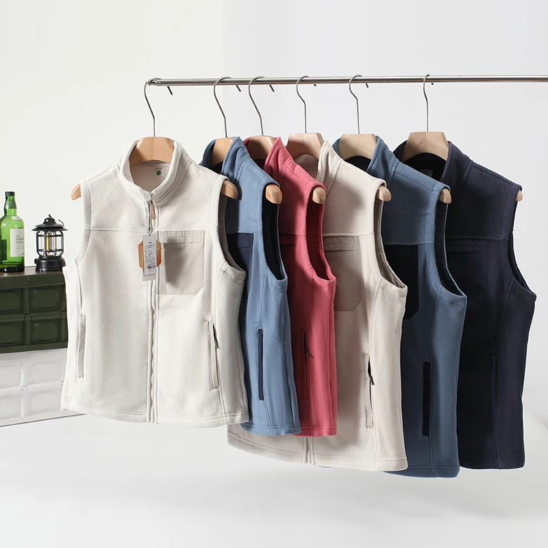 

Термоаккумулирующий легкий теплый жилет Black Tech с воротником-стойкой для осени и зимы, модный городской стиль, полиэстер