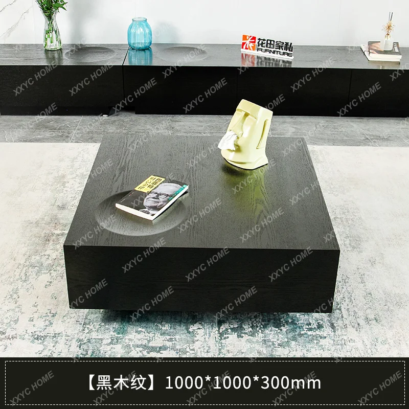 

minimalist TV cabinet combination tatami creative tea table B & B black oak combination coffee table