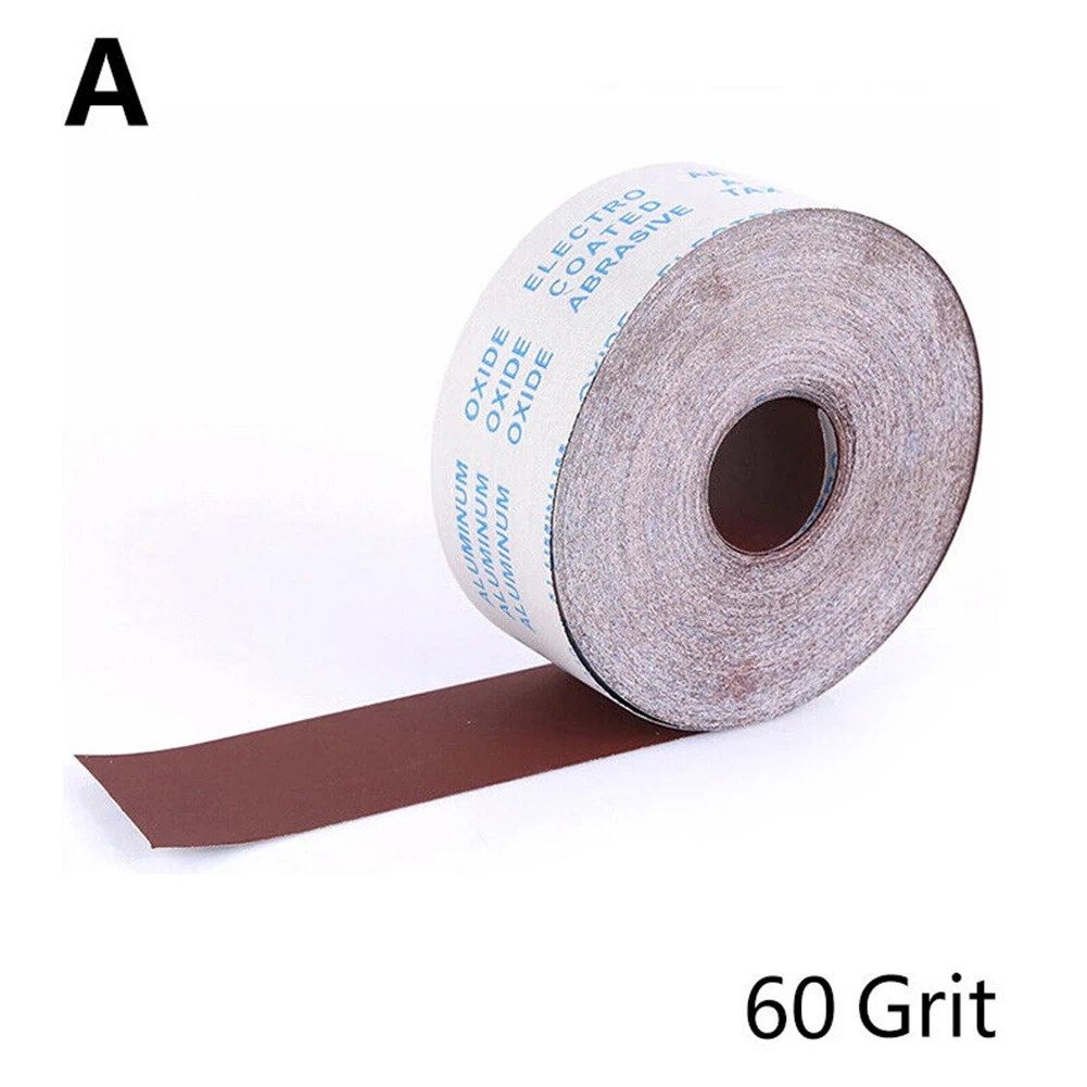 Sandpaper Roll Emery Cloth Sand Paper Sanding Abrasive Sheets 60 80 100 120 150 180 240 320 400 600 800 Grit 1 Meter Length