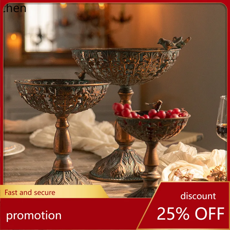 

Zml entrance decoration ornaments iron tall fruit tray retrob&b decoration ornaments