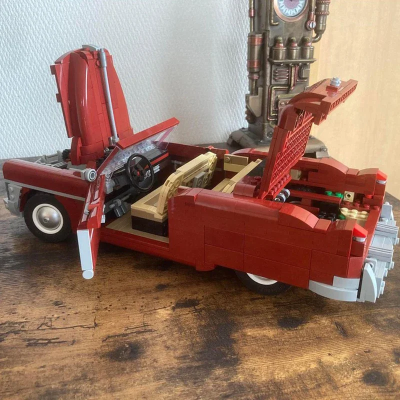 1160 шт. Moc классические автомобили Cadillac Coupe DeVille совместимый 10290 пикап модель автомобиля строительные блоки игрушка детский подарок «сделай сам»