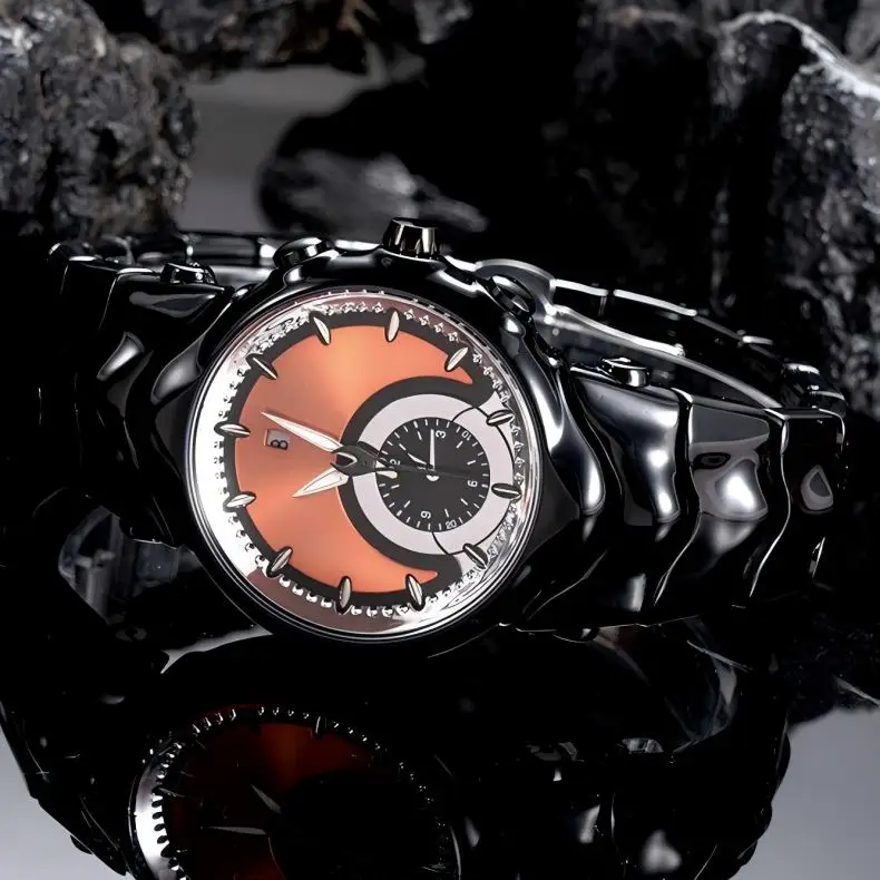 ساعة عصرية رائعة للرجال فاخرة مقاومة للماء كوارتز ساعة معصم للرجال مع تقويم Relogio Masculino #3