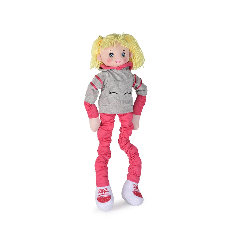 Stretchable Plush Dancing Doll Kids Dancing Doll Tensile with Me Doll Toys Plush Stuffed Children's Toys Red