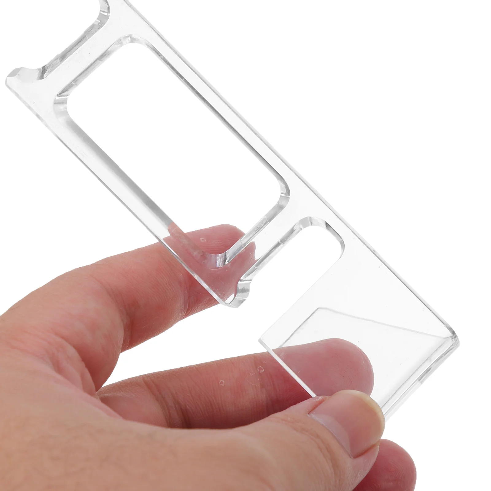 10 قطعة حامل عرض الساعات مادة الكمبيوتر واضحة مقاومة للخدش للمنزل مكتب متجر مجوهرات تخزين الرف عرض حامل البلاستيك