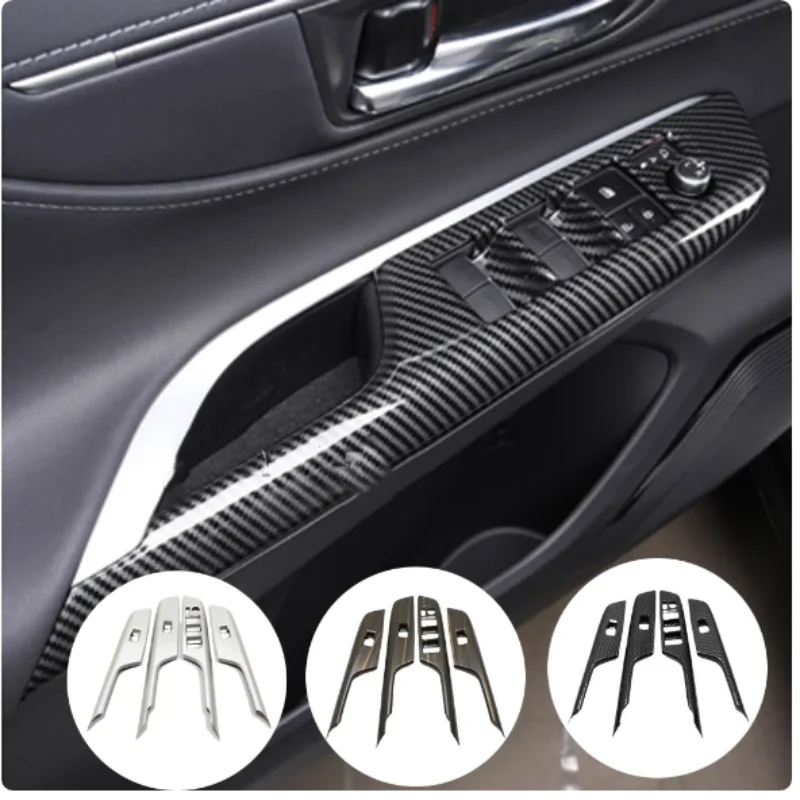 

LHD RHD For Toyota Venza/Harrier 2021 2022 2023 2024 Bowl Handle Door Armrest Window Glass Lift Switch Button Panel Trim Frame
