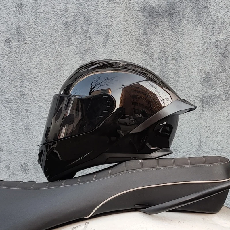 ORZ new motorcycle helmet full coverage racing helmet DOT approved personalized large tail wing