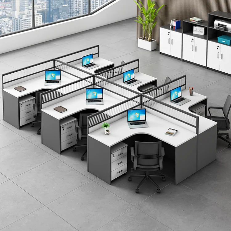 Best Selling Furniture Office Table Modern Desk Office for Staff With Customized Size Based on Office Size