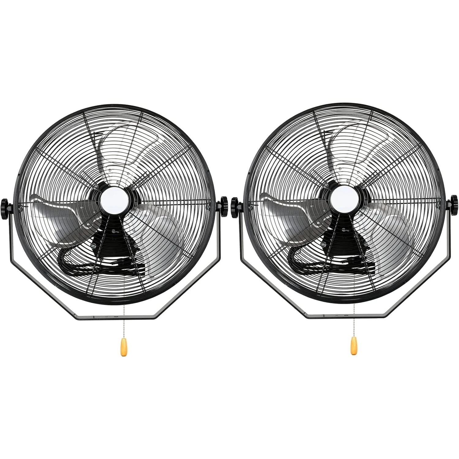 

20 inch Industrial Wall Fan, 4600 CFM, 3-Speeds High Velocity Wall Mount Fan with Sealed Motor, 2 Pack