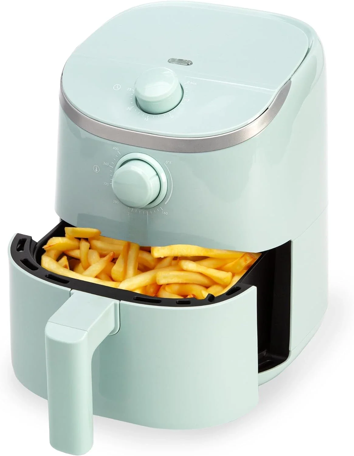 

Highly Efficient Personal Air Fryer for Healthier Meals in Minutes with Adjustable Temp Control up to 400°F, Easy-to-Use Nonsti