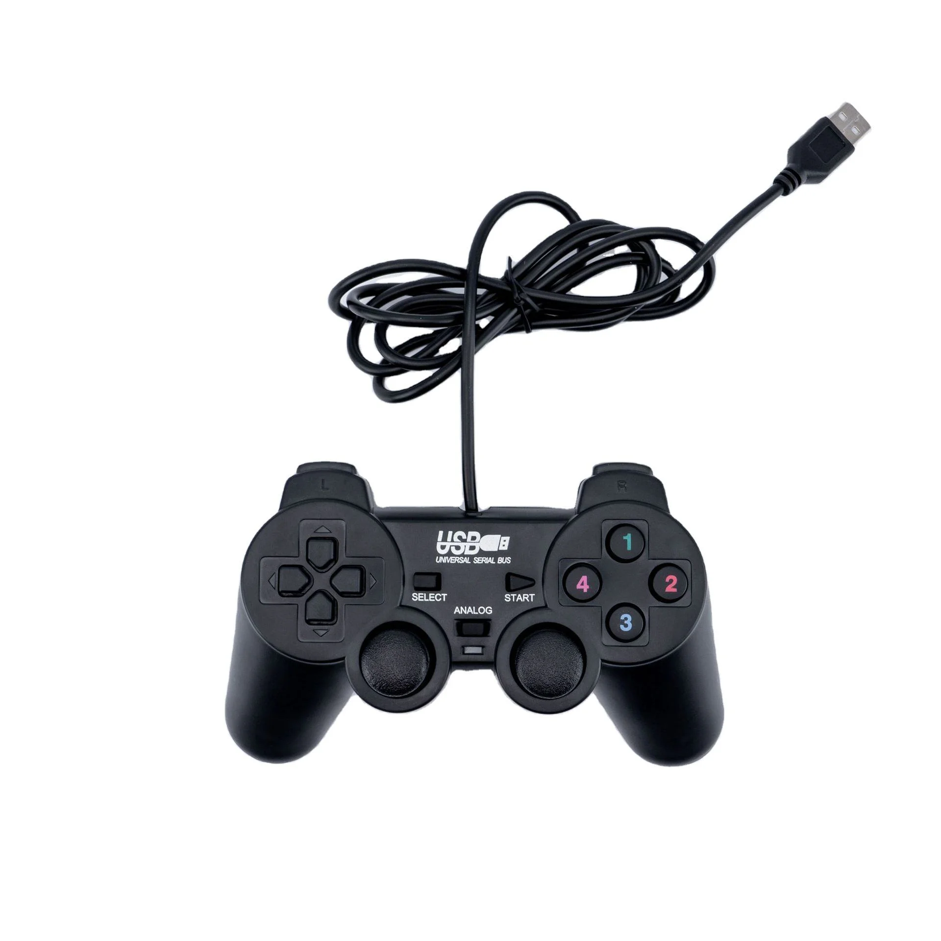 USB لعبة عصا التحكم وحدة تحكم السلكية غمبد Joypad للكمبيوتر WinXP WIN7 WIN8 WIN10