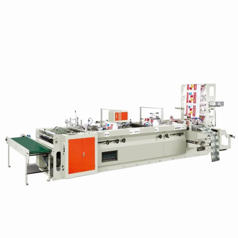 Plastic Bag Making Machine High Speed Shopping Vest T-Shirt Garbage Poly Bag Sealing Cutting Automatic Double Line Roll