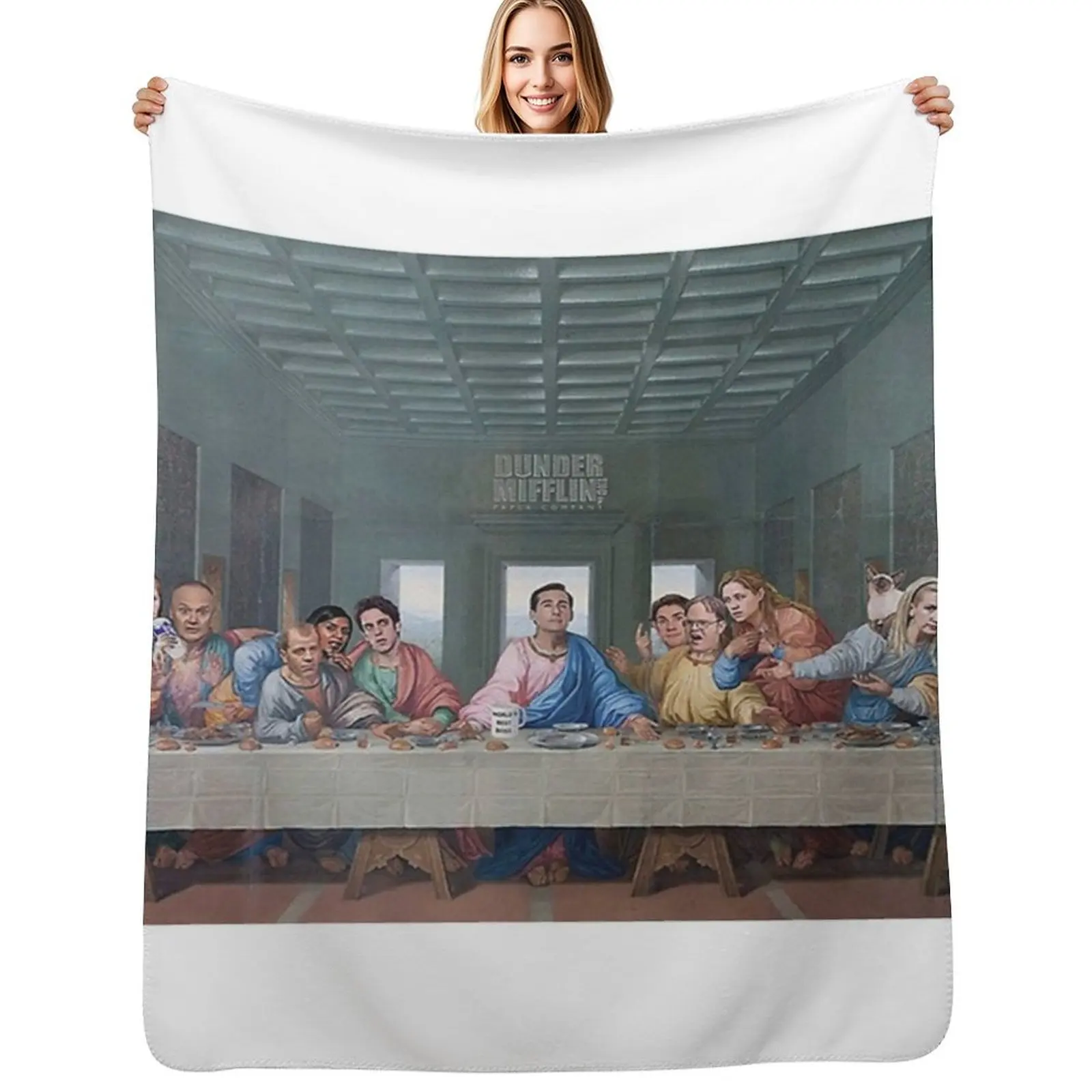 

The Last Supper Office Edition Throw Blanket Shaggy Luxury Thicken warm for winter Sofas Blankets