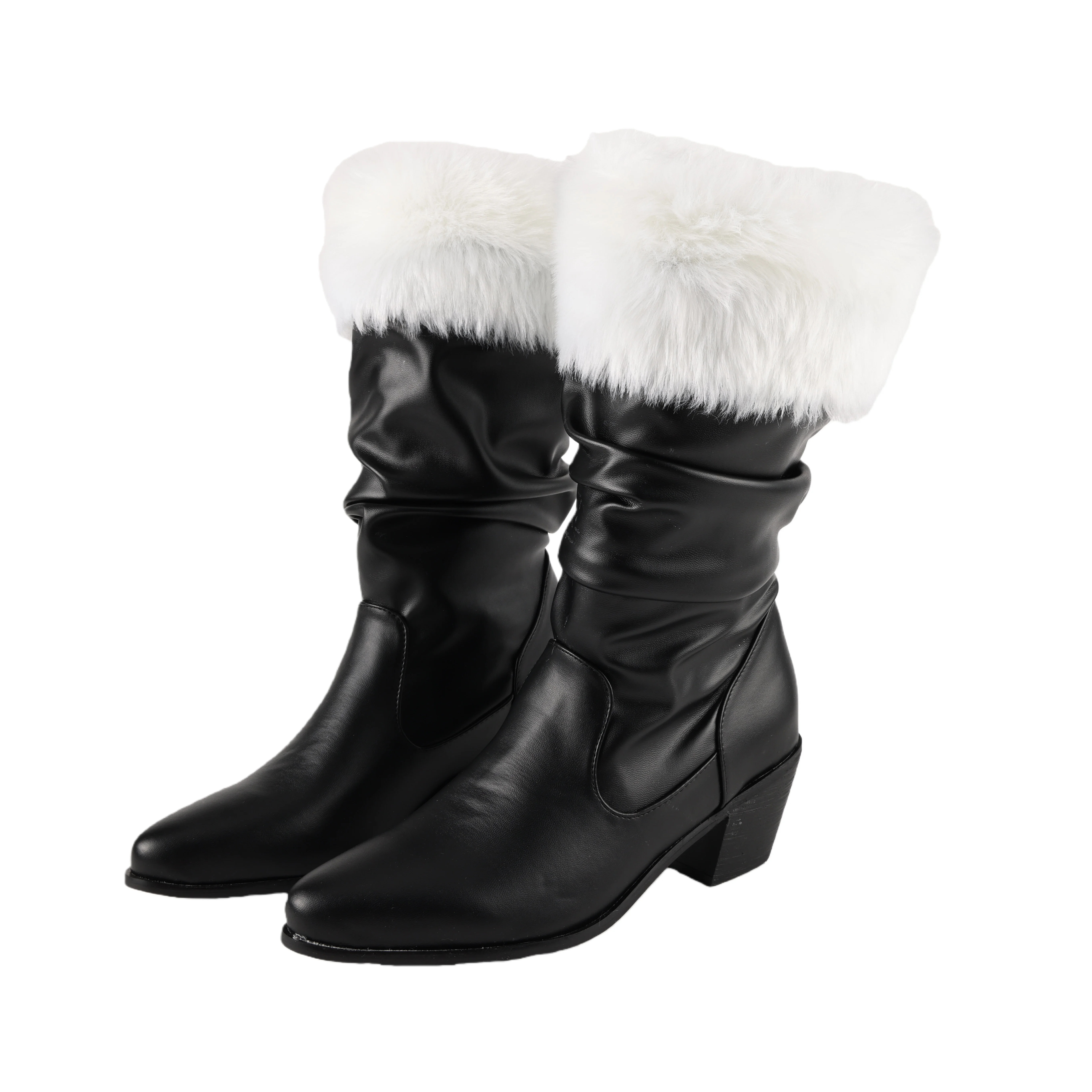 Women's Medieval Renaissance Boots, Christmas Stage Show Retro Shoes, Female Cosplay Party Costume Footwear