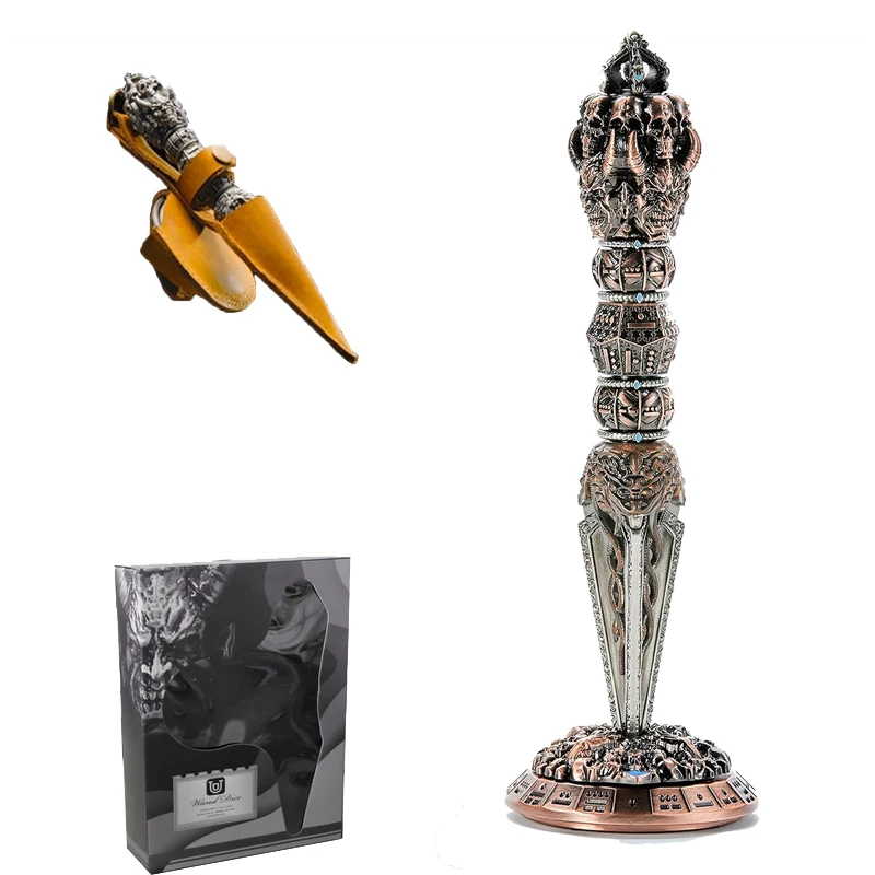 

Magic Wand Dice Set - 7pcs DND Dice for Dungeons & Dragons RPG,Metal Dice with Real Wand Core, Random，D20，D8,D6,Tabletop Game